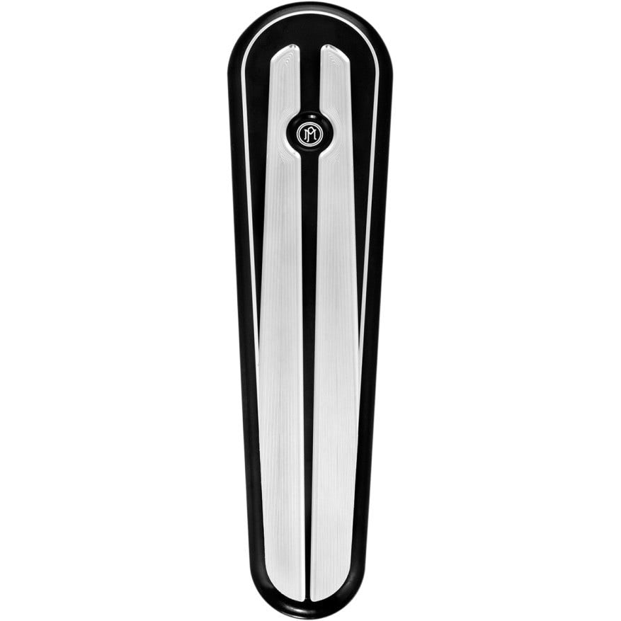 Performance Machine PM Scallop Black Contrast Cut Dash Insert Harley FLHX 08-15