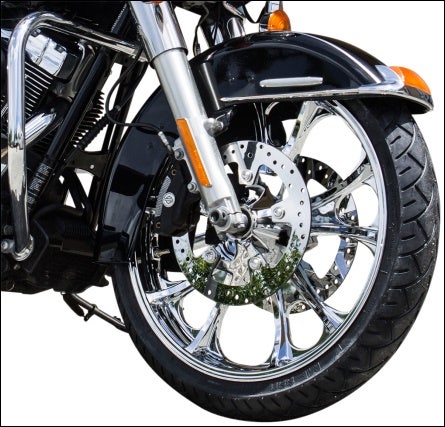 Coastal Moto Chrome Largo 3D 21" Front Cast Wheel Only Harley 08-25 w/ ABS