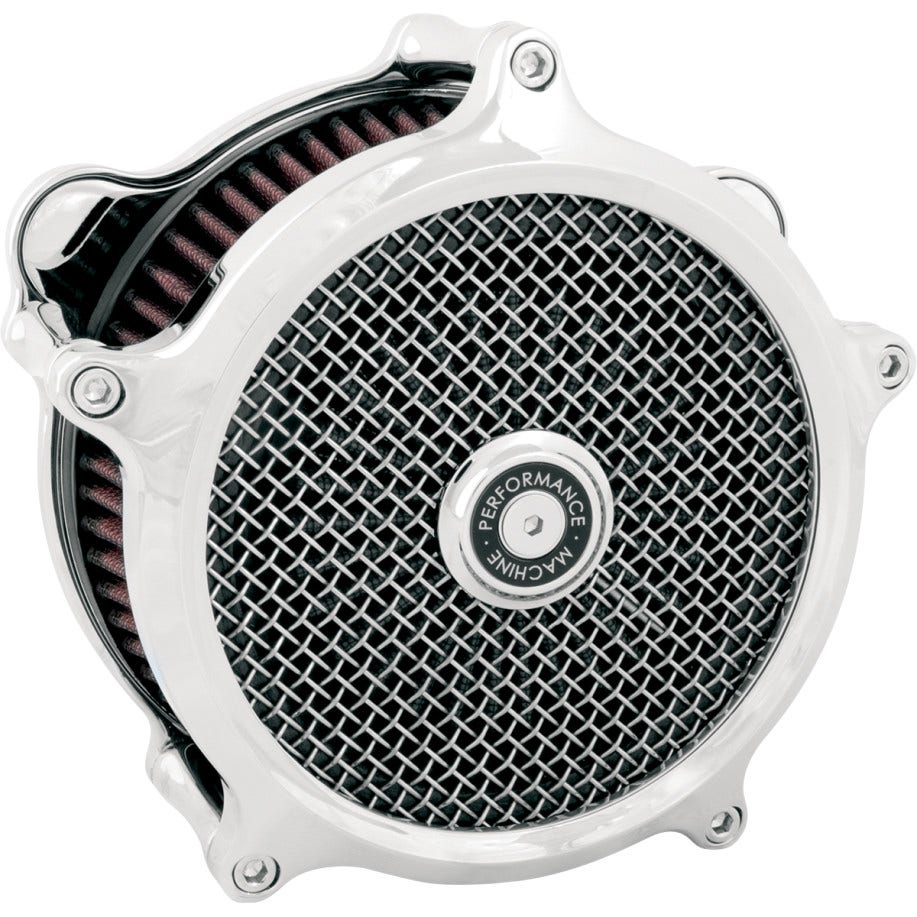 PM  Super Gas Chrome Stage 1 K&N Air Cleaner for Harley Softail Dyna Touring 93-15 0206-2006-CH