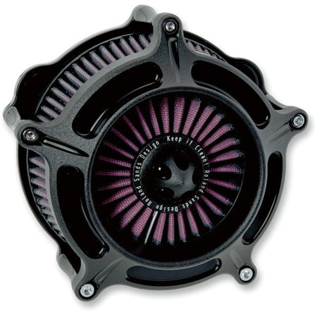 Roland Sands RSD Black Ops Turbine Air Cleaner 01-17 Harley Softail Dyna Touring | 0206-2037-SMB