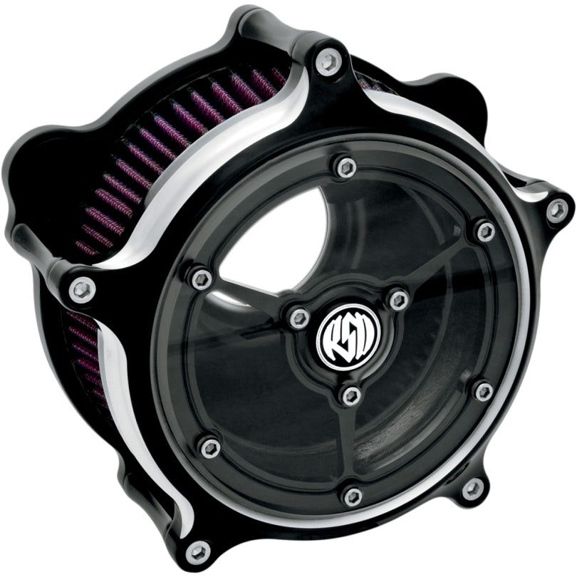 Roland Sands RSD Black Contrast Cut Clarity Air Cleaner Harley 91-19 XL CV EFI