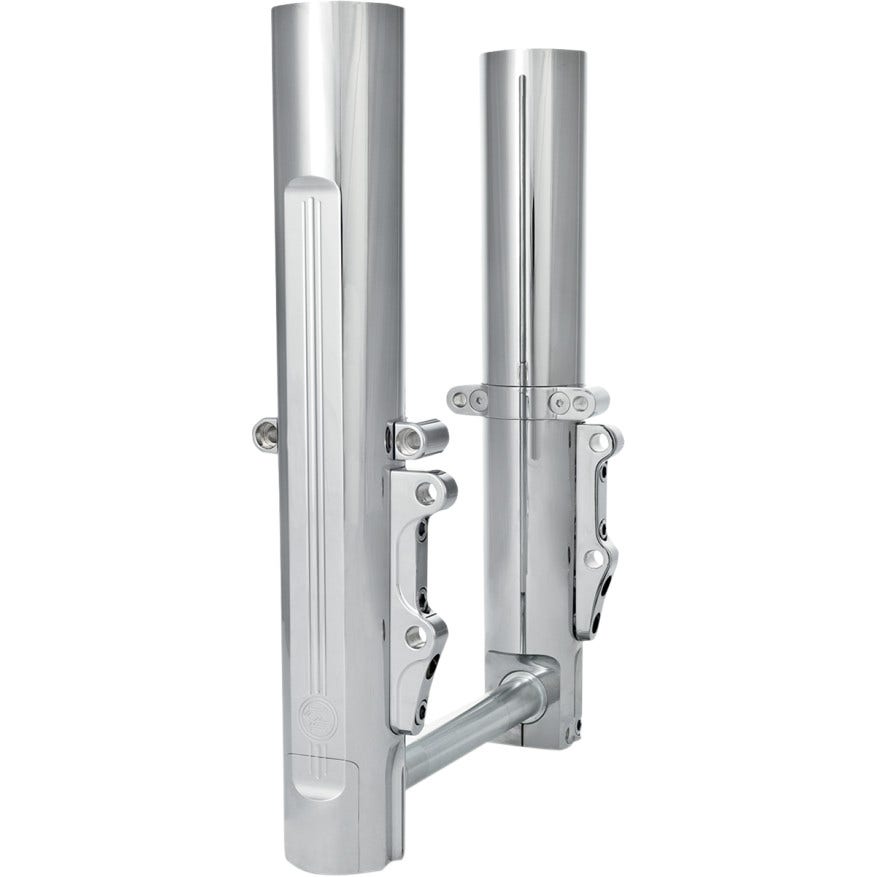 Performance Machine PM Chrome Dual Disc Lower Legs Sliders 14-18 FLH