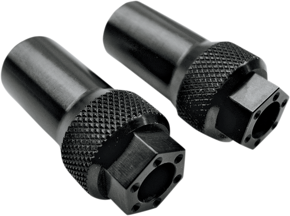 Joker Machine 10-800B Black Anodized Axle Adjuster For Harley Sportster XL 05-21