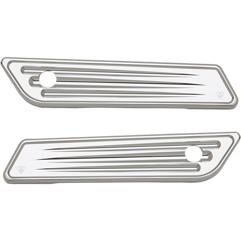 Arlen Ness Chrome Deep Cut Saddlebag Latch Hinge Covers for Harley FLH/T 14-16 03-536