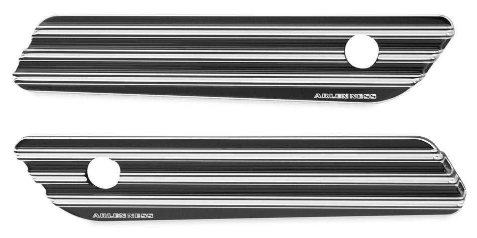 Arlen Ness 03-608 Black 10 Gauge Saddlebag Latch Hinge Covers for Harley 14-21