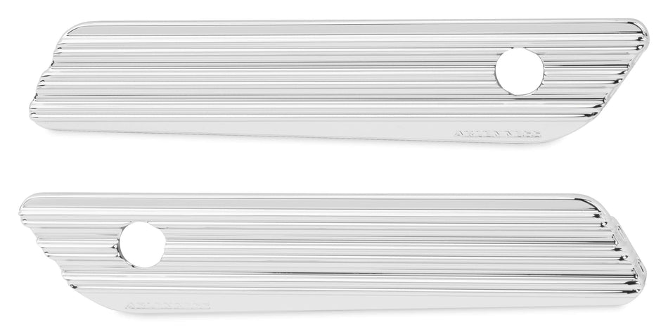 Arlen Ness 03-609 Chrome 10 Gauge Saddlebag Latch Hinge Covers for Harley 14-21
