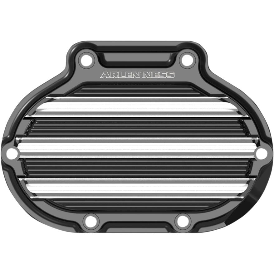 Arlen Ness 10 Gauge Gloss Black Transmission Side Cover Harley 07-16 Twin Cam