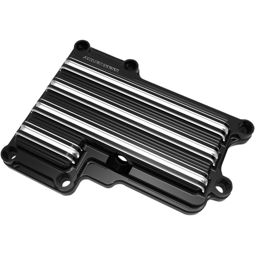 Arlen Ness 10 Gauge Gloss Black Transmission Top Cover Harley 07-15 Twin Cam