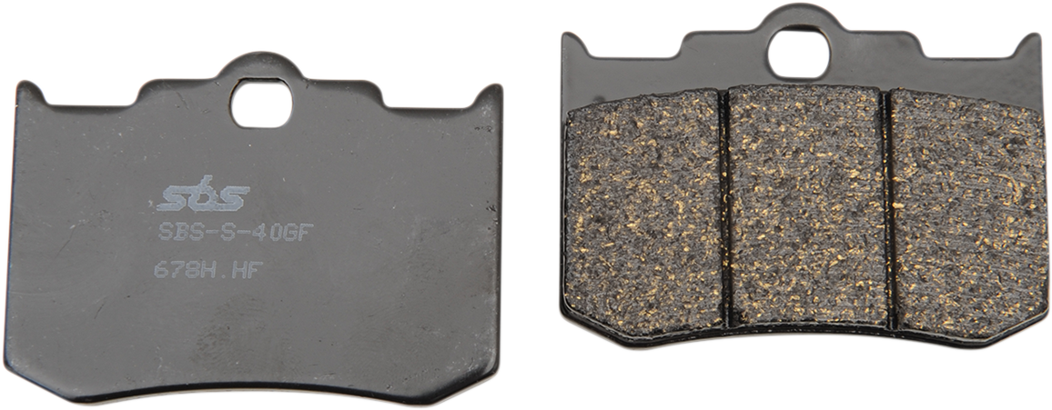 SBS 678H.HF Street Ceramic Organic Front/Rear Brake Pads