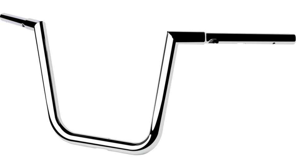 LA Choppers 10" Rise Twin Peaks Chrome Touring Handlebars 4 Harley FLTRX/SE/STSE