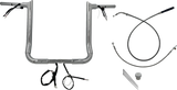 FBI Fat Baggers Wired 1-1/2" Pointed Top Handlebar Kits for FLH/X '23-'26 - Chrome