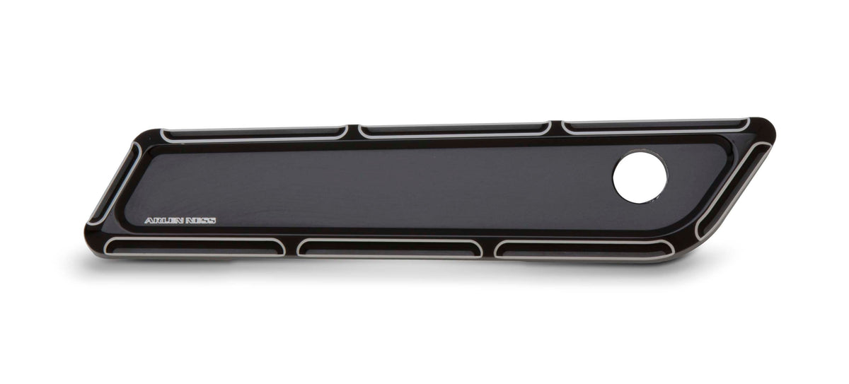 Arlen Ness Black Beveled Saddlebag Latch Covers for Harley 2014 Models