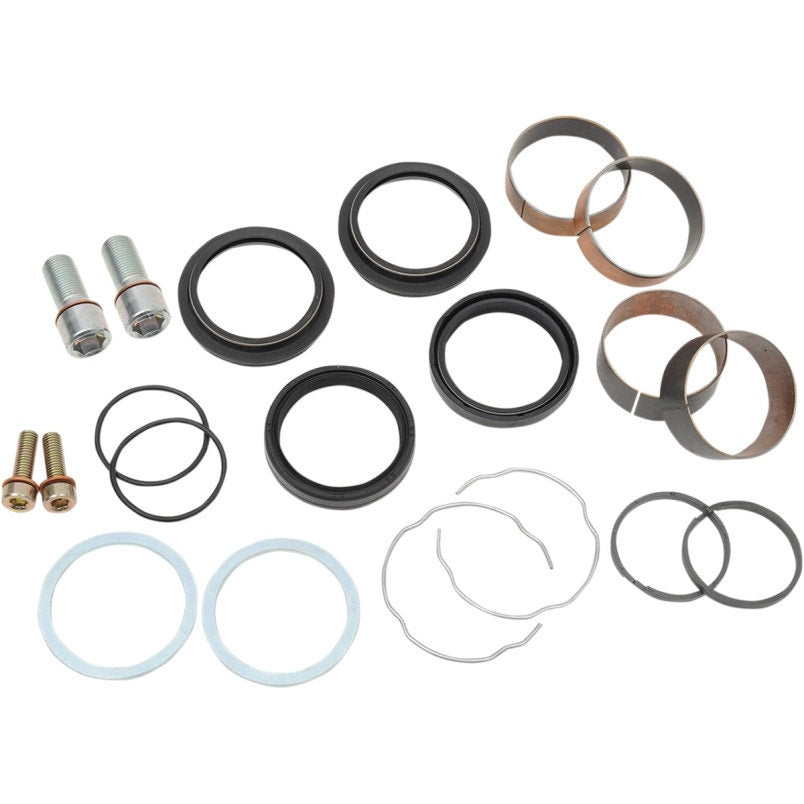Front End Fork Leg Rebuild Seals Boots Kit 49mm 06-17 Harley Dyna FXD models