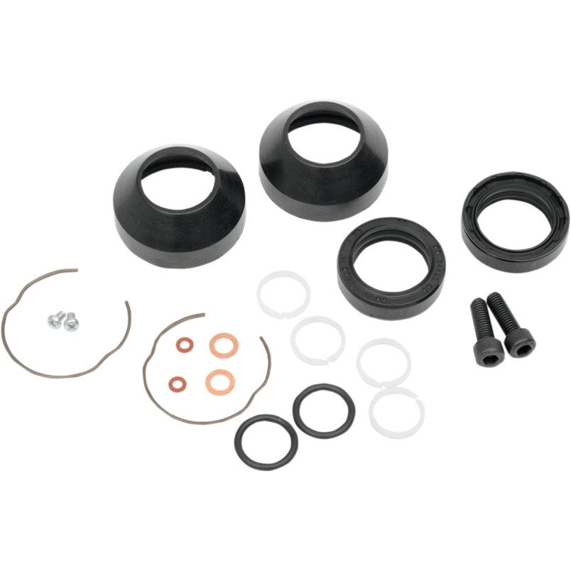 Front End Fork Leg Rebuild Seals Boots Kit 35mm 75-83 Harley Sportster Big Twin