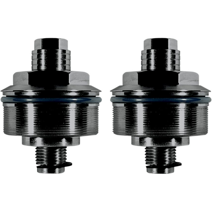 Speed Merchant SM Black Preload Adjuster 49mm Fork Caps Harley FXD FXDWG & V-Rod