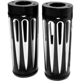 Arlen Ness Black Deep Cut +2 Extended Foot Boots Slider Covers Harley FL 14-15 | 20-029