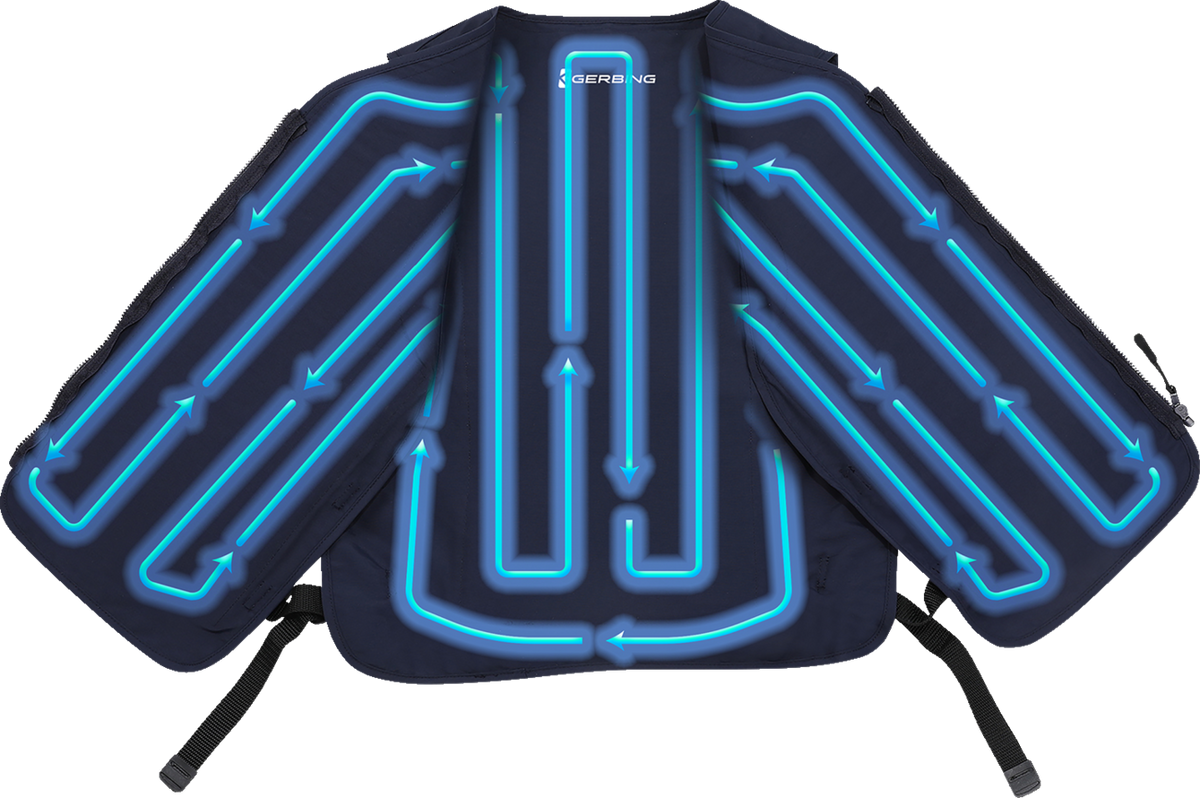 Gerbing Heated Clothing 5V Touch Button Circulatory Cooling Vest - Blue