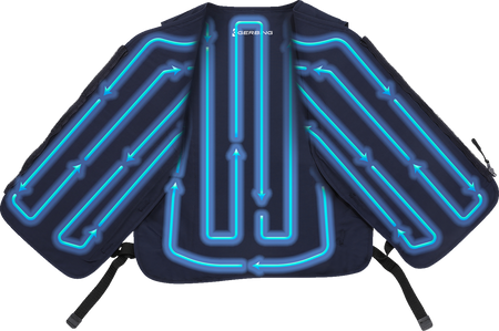 Gerbing Heated Clothing 5V Touch Button Circulatory Cooling Vest - Blue