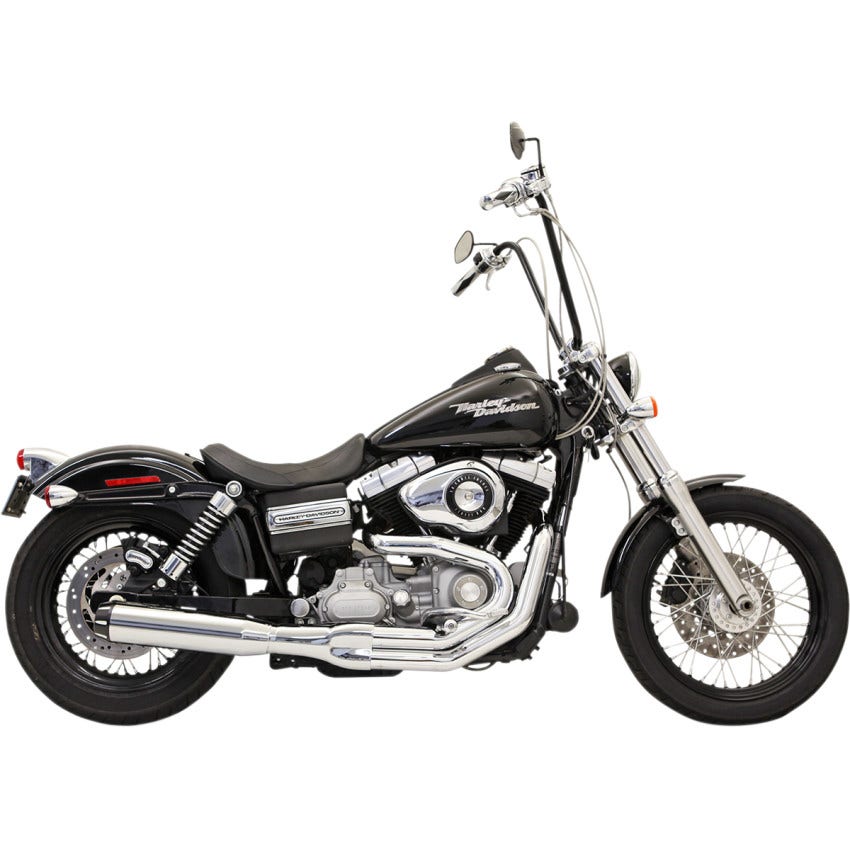 Bassani Chrome 1D18R Road Rage II B1 Power 2:1 Exhaust System Dyna 91-17