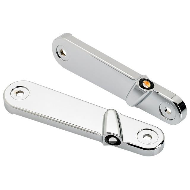 Joker Machine 05-211-3 Chrome Streamliner Front Flush Turn Signals HD FL 96-Up