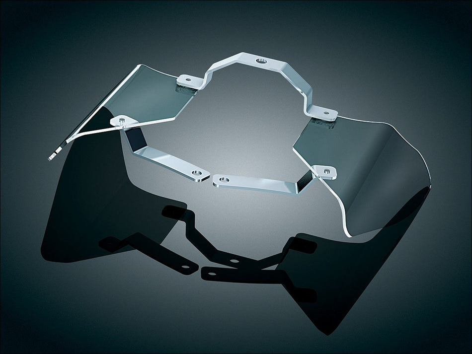 Kuryakyn Reflective Smoke Saddle Shields for 00-17 Harley Softail Models