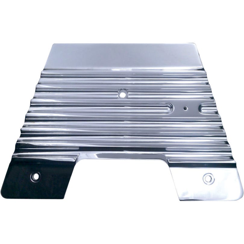 Covingtons Customs Chrome Finned Firewall Frame Accent Filler Panel Harley 09-16