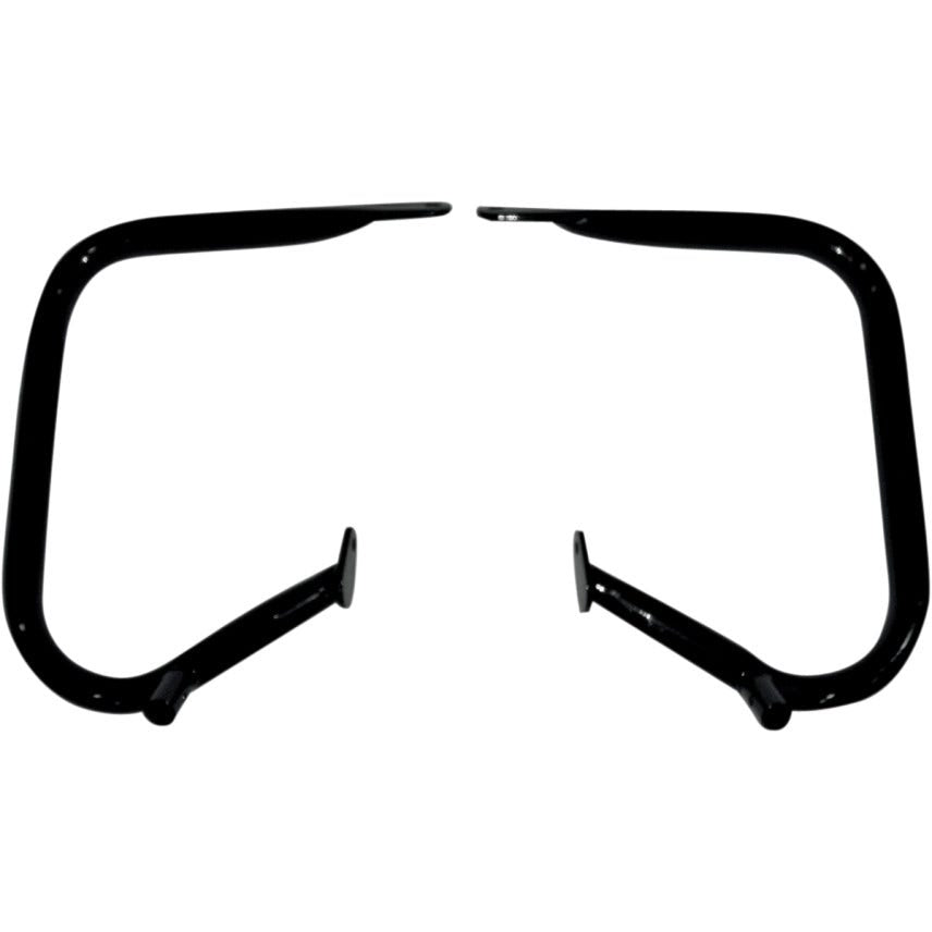 Drag Big Buffalo Black 1 1/4" Saddlebag Bars Guard Harley FLH/T Touring 97-13