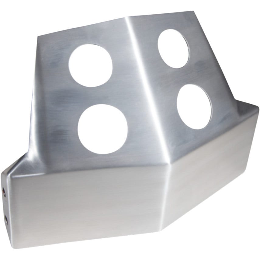 Speed Merchant Brushed Aluminum Frame Skid Plates for Harley Dyna FXD 06-16