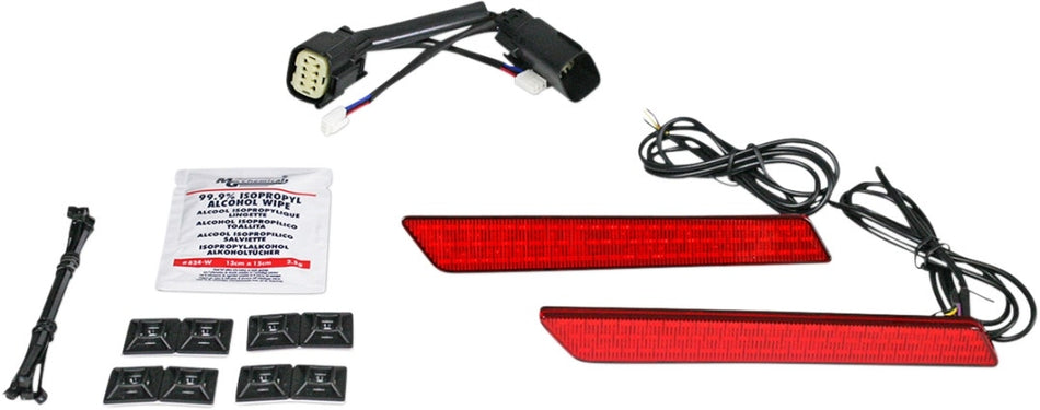 Custom Dynamics Red Lens LED Saddlebag Latch Lightz Harley CVO 09-13