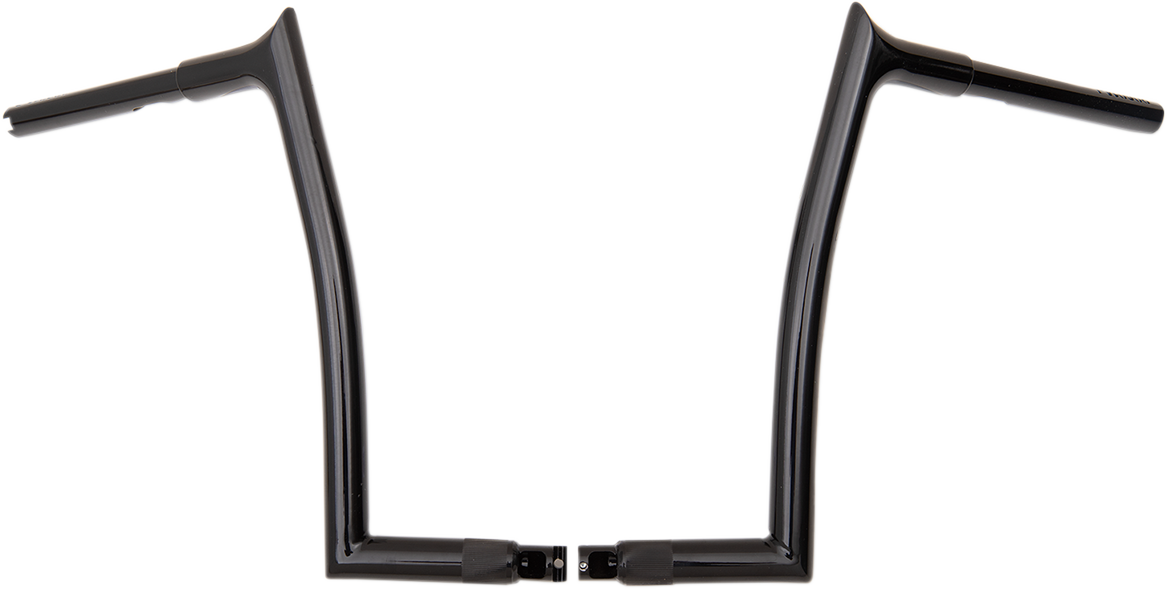 FBI Fat Baggers 1-1/4" EZ Pointed Top Handlebars for FLTR '15-'25 - Black / 14"