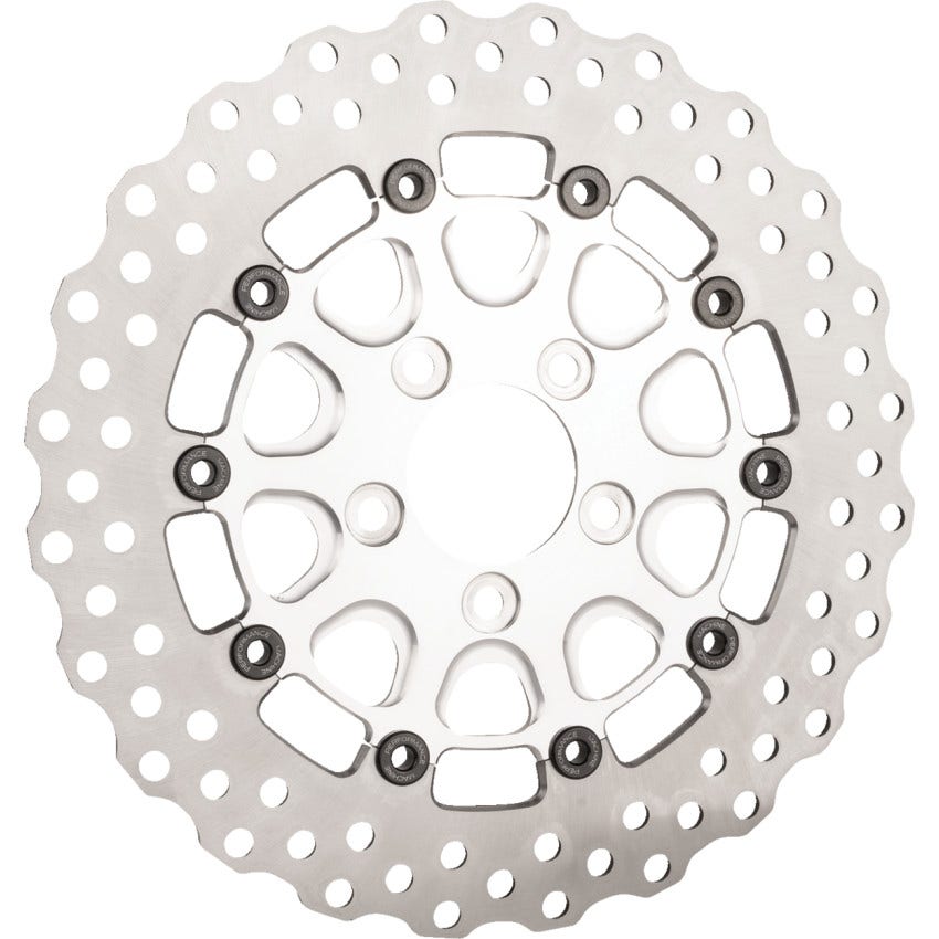 Slyfox 0133-1813S-M 11.8" Raw Rear Brake Rotors for Harley 08-23 FLH & FLT