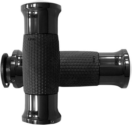 Avon IN-TO-GEL-70-AN	Gel Rubber Black Billet Hand Grips Indian 18-20