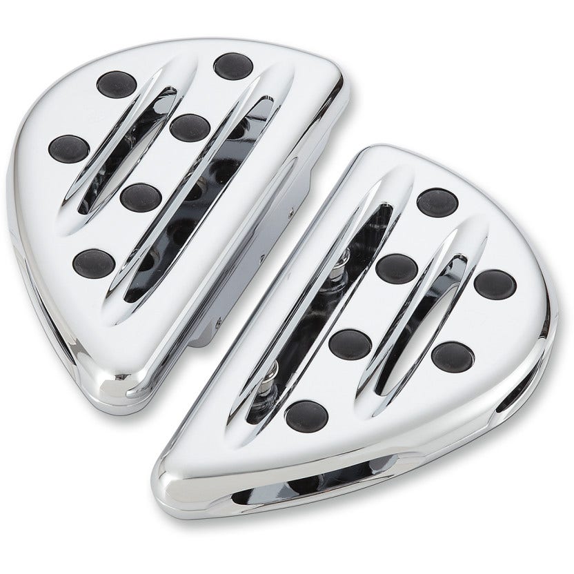 Arlen Ness Chrome Deep Cut Rear Passenger Floorboards for Harley 93-17