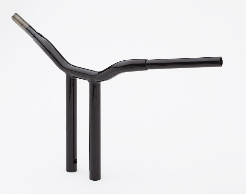 LA Choppers LA-7337-12B Black 1-1/4" 12" Rise Kage Fighter T-Bars Handlebars TBW
