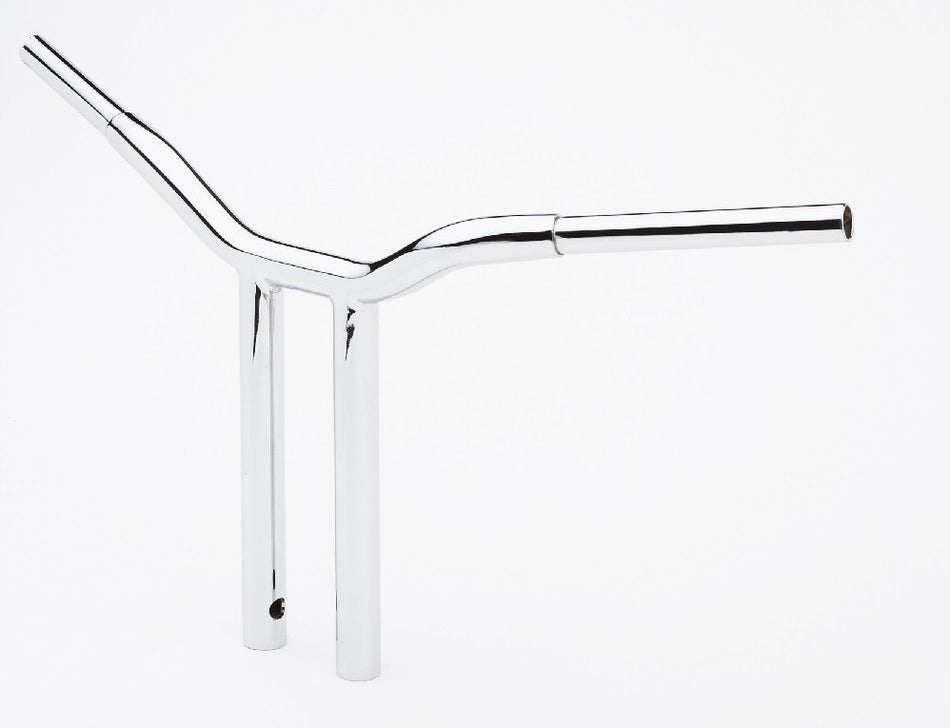 LA Choppers LA-7338-14 Chrome 1-1/4 14" Rise 7" PullBack Kage Fighter T-Bars TBW