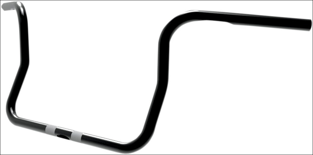 Paul Yaffe 51530510BK Black 10" Rise Bagger Apes Handlebars 96-13 FLH/T