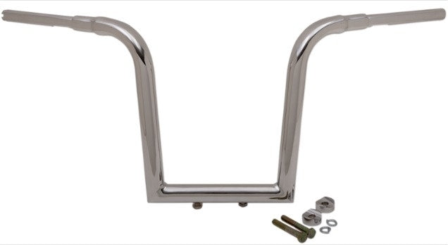 LA Choppers LA-7370-13 Chrome 1-1/2" Tree Hugger Handlebar 13" Rise Harley