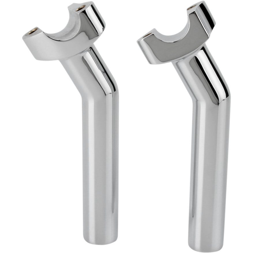 Drag 1" Pullback 6.5" Tall Chrome Forged Aluminum Risers 1" Clamp Area Harley