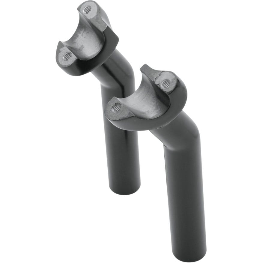 Drag 1" Pullback 6.5" Tall Black Forged Aluminum Risers 1" Clamp Area Harley