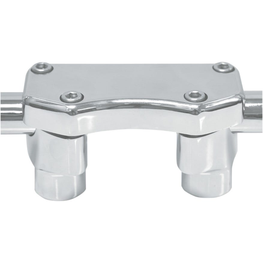 Drag Straight Chrome 1.5" Tall Forged Aluminum Risers W/ 1" Clamp for Harley