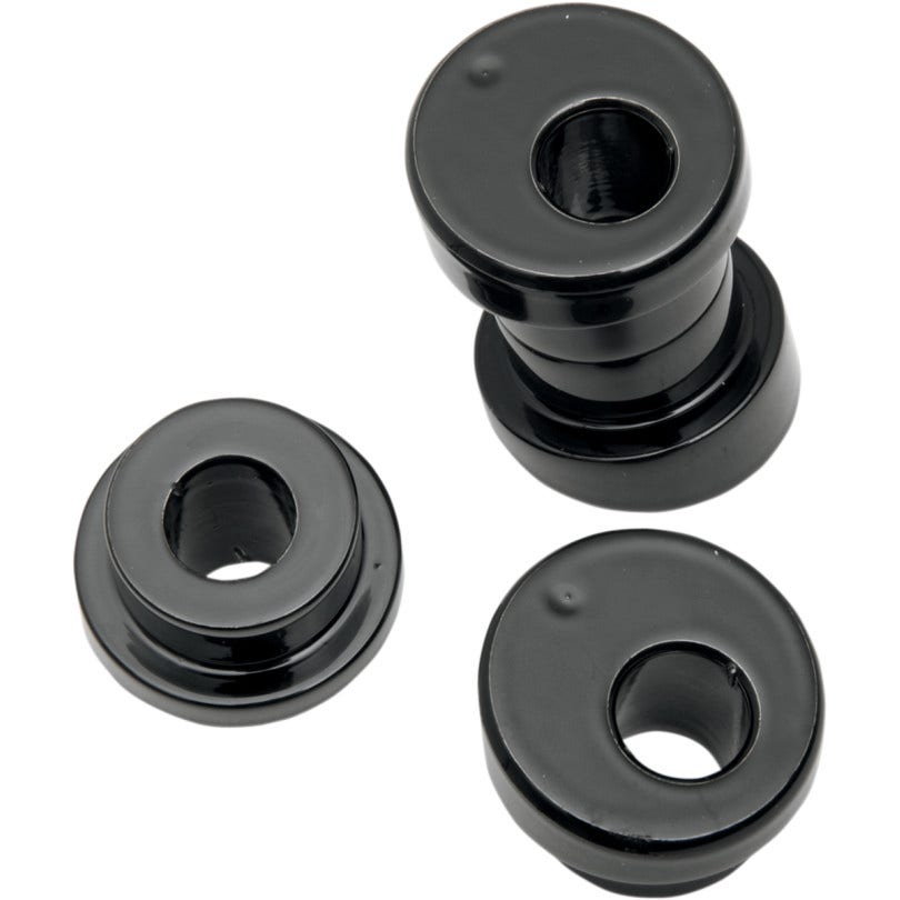 La Choppers Black 10 Degree Angled Handlebar Riser Bushing Adapters Kit Harley