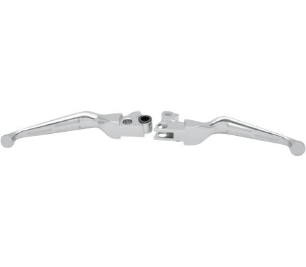 Drag Chrome Slotted Wide Brake Clutch Lever Set Harley Sportster XL 04-13