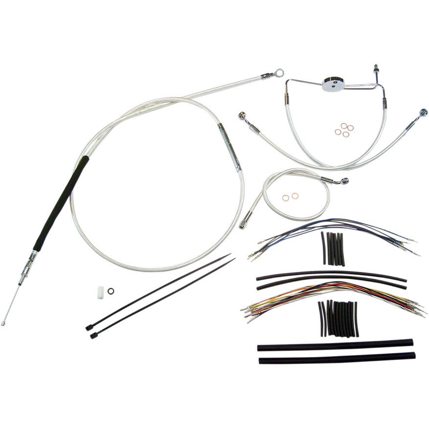 Magnum Sterling Chromite Complete 15"-17" Handlebar Installation Kit 08-13 FLH/T