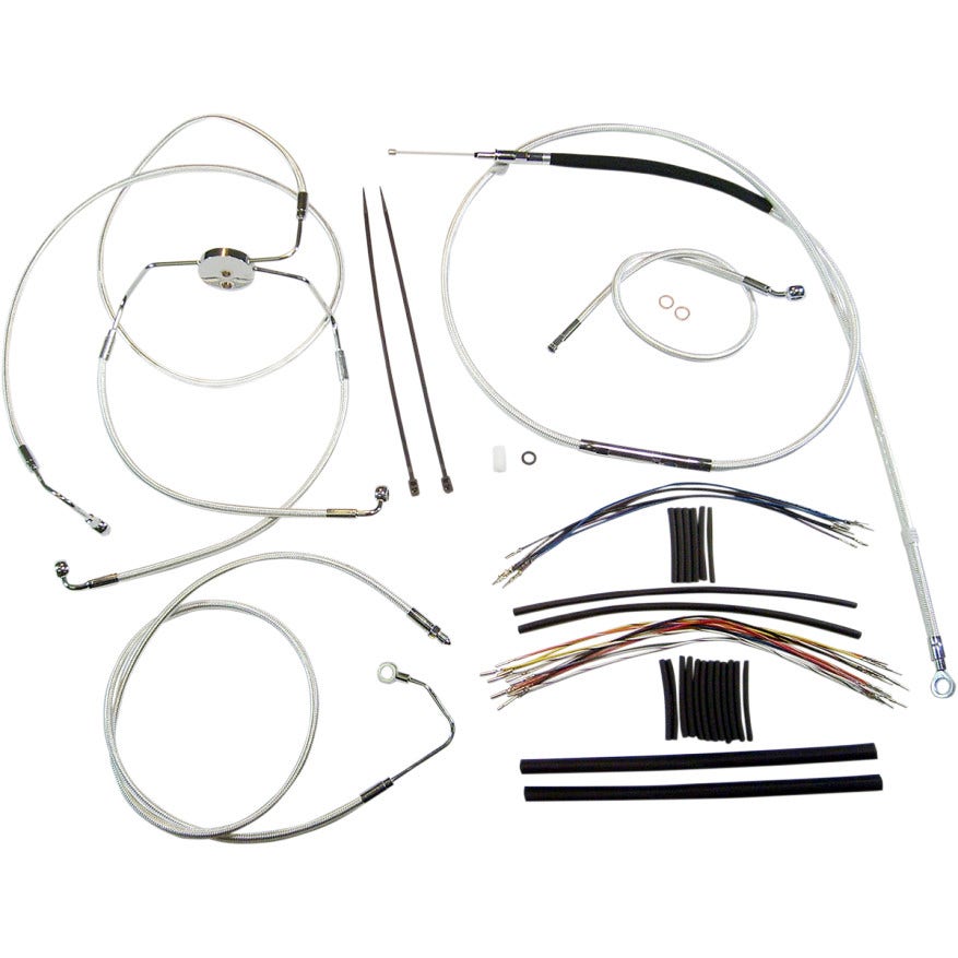 Magnum Sterling Chromite Complete 15"-17" Handlebar Installation Kit 08-13 FLH/T ABS