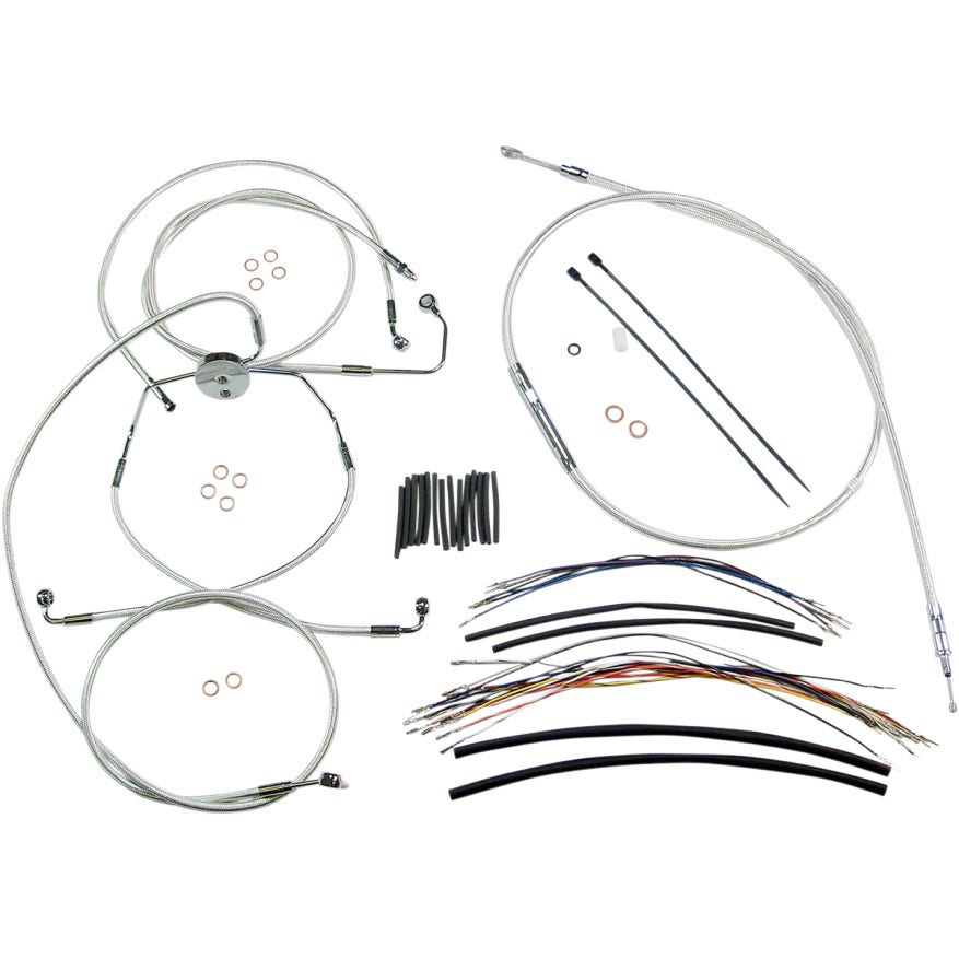 Magnum Sterling Chromite Complete 15"-17" Handlebar Installation Kit 08-13 FLTR