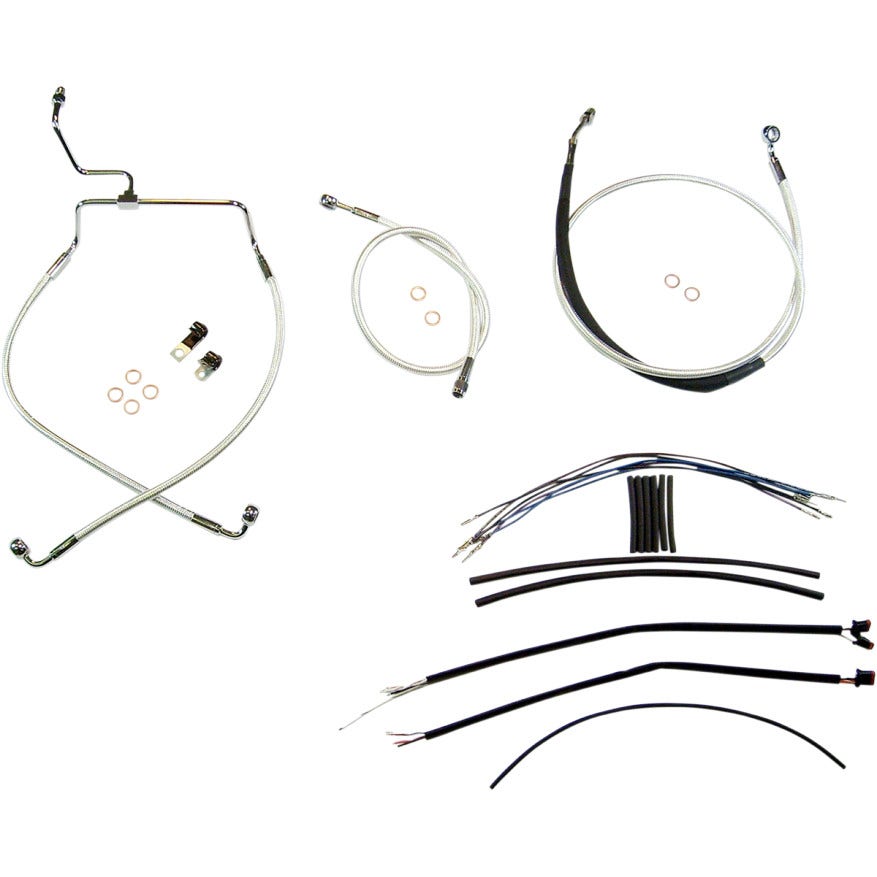 Magnum Sterling Chromite Complete 15"-17" Handlebar Installation Kit 14-15 FLHT
