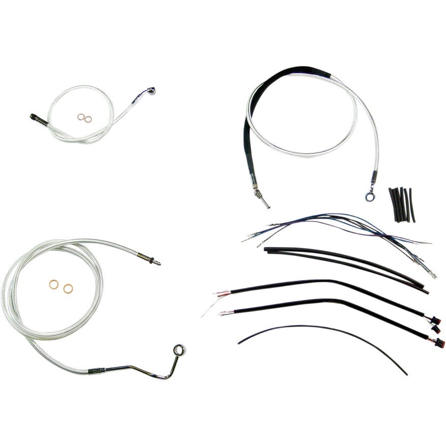 Magnum Sterling Chromite Complete 15"-17" Handlebar Installation Kit 14-15 FLHT