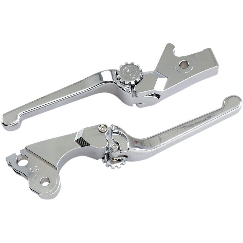PSR 17-00651-20 Chrome Anthem Adjustable Clutch Brake Lever Set 18-Up Indian