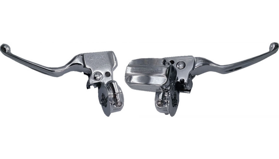 Drag Specialties Chrome Brake Clutch Control Kit 4 Harley 21-23 FLHT/FLHX/FLHR
