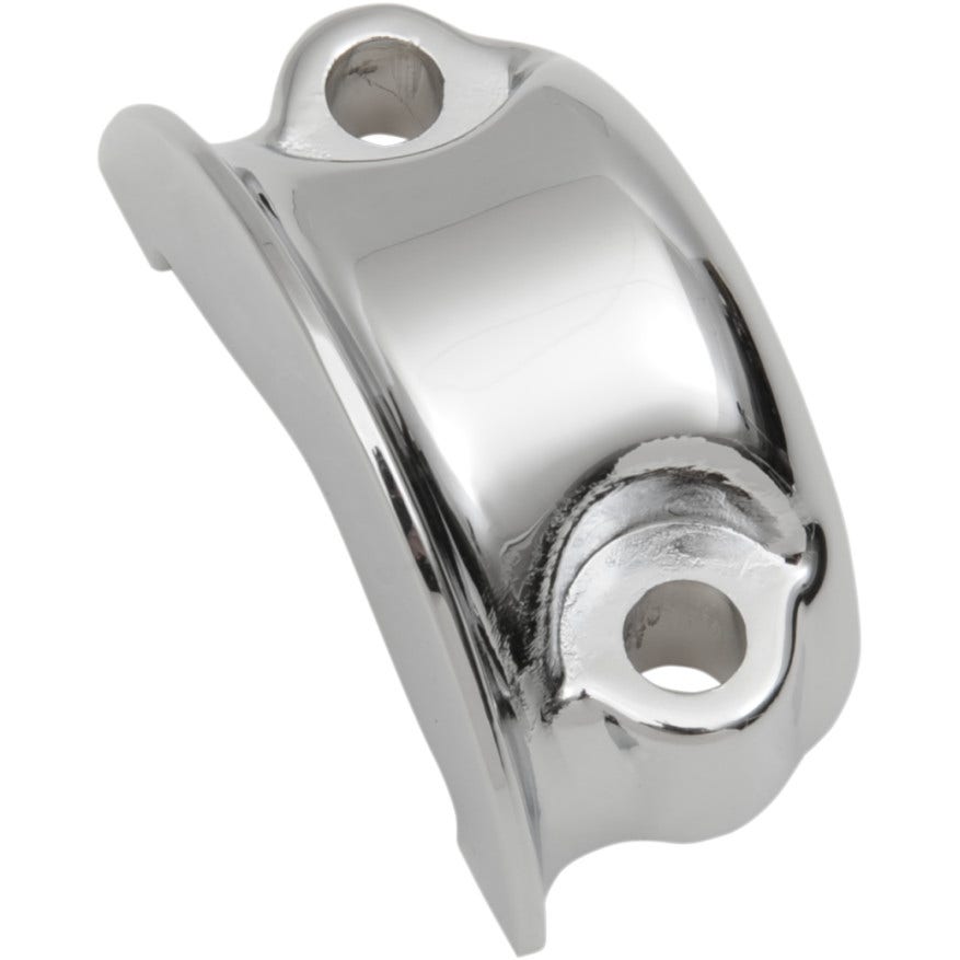 Drag Specialties Chrome Clutch or Brake Control Clamp Halves for Harley 08-15 | Drag Specialties